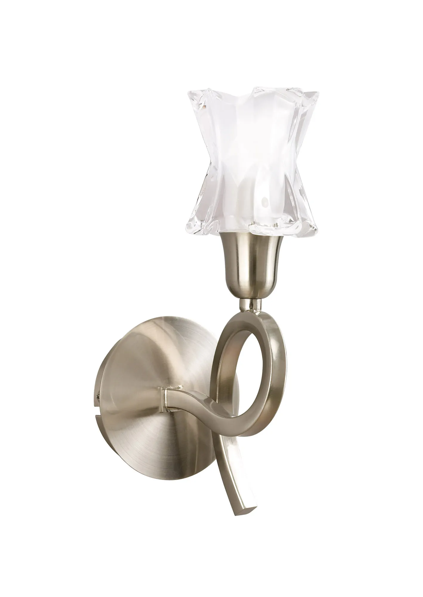 Alaska GU10 Satin Nickel Wall Lights Mantra Armed Wall Lights